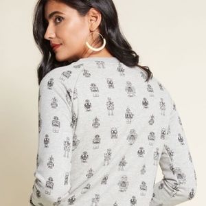ModCloth Tech Mate Graphic Sweatshirt by Sugarhill